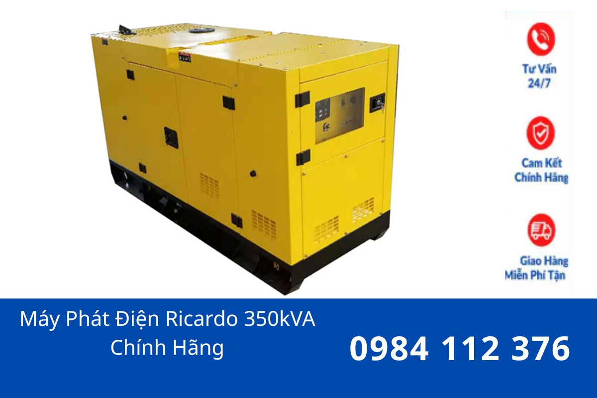 Máy Phát Điện Ricardo 350kVA Chính Hãng – Giải Pháp Nguồn Điện Công Suất Lớn