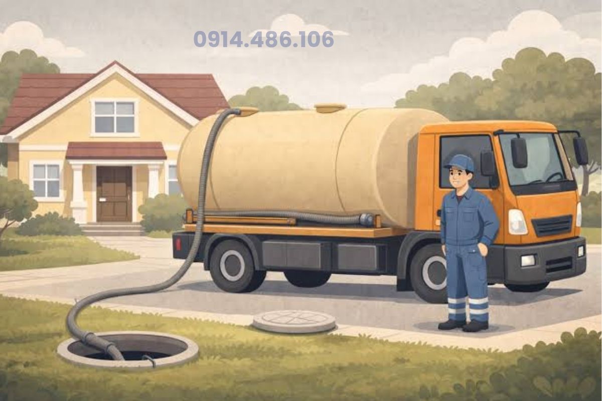 Dịch Vụ Hút Bể Phốt Hóc Môn Giá Tốt 24/7 – Xe Chuyên Dụng, Có VAT
