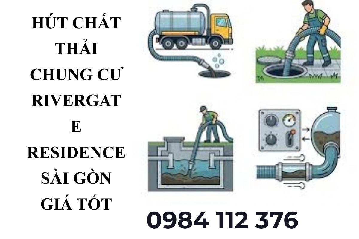 Hút Chất Thải Chung Cư RiverGate Residence Sài Gòn Giá Tốt, Có VAT