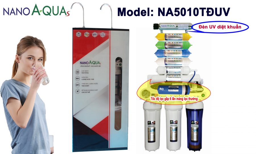 Máy lọc RO 10 lõi NA5010TĐUV
