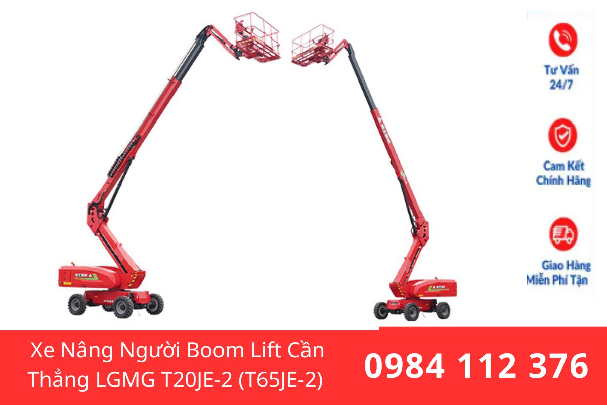 Xe Nâng Người LGMG T20JE-2 (T65JE-2) Làm Việc Đến 22m, An Toàn, Bền Bỉ, Giá Rẻ
