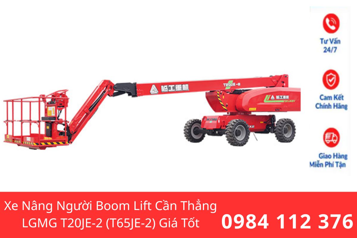 Xe Nâng Người Boom Lift Cần Thẳng LGMG T20JE-2 (T65JE-2) 22m Chính Hãng, Giá Tốt