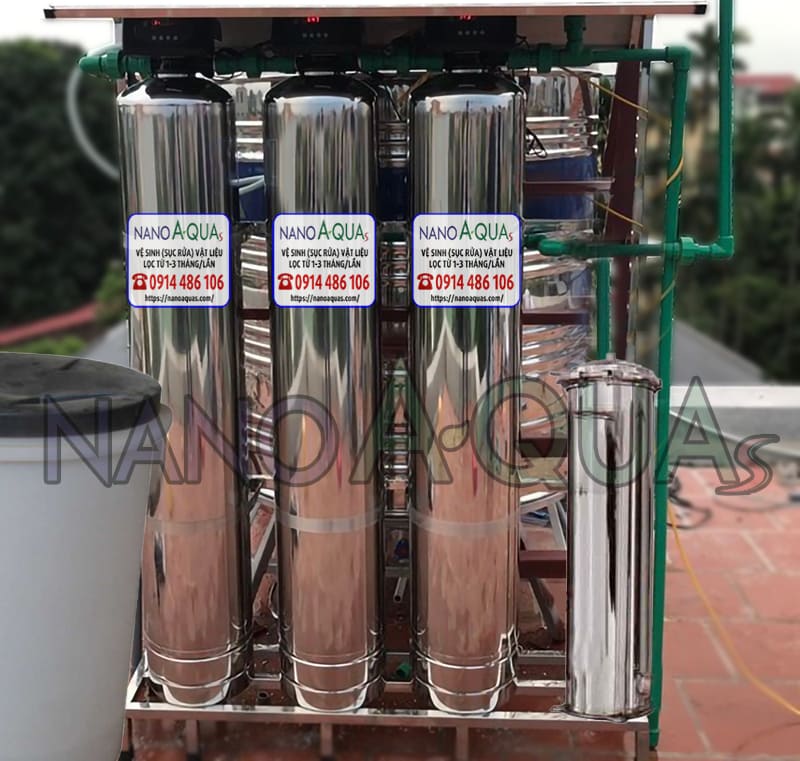 Lọc tổng nước sinh hoạt công suất 1m3/ h NanoAquas NIT351VH