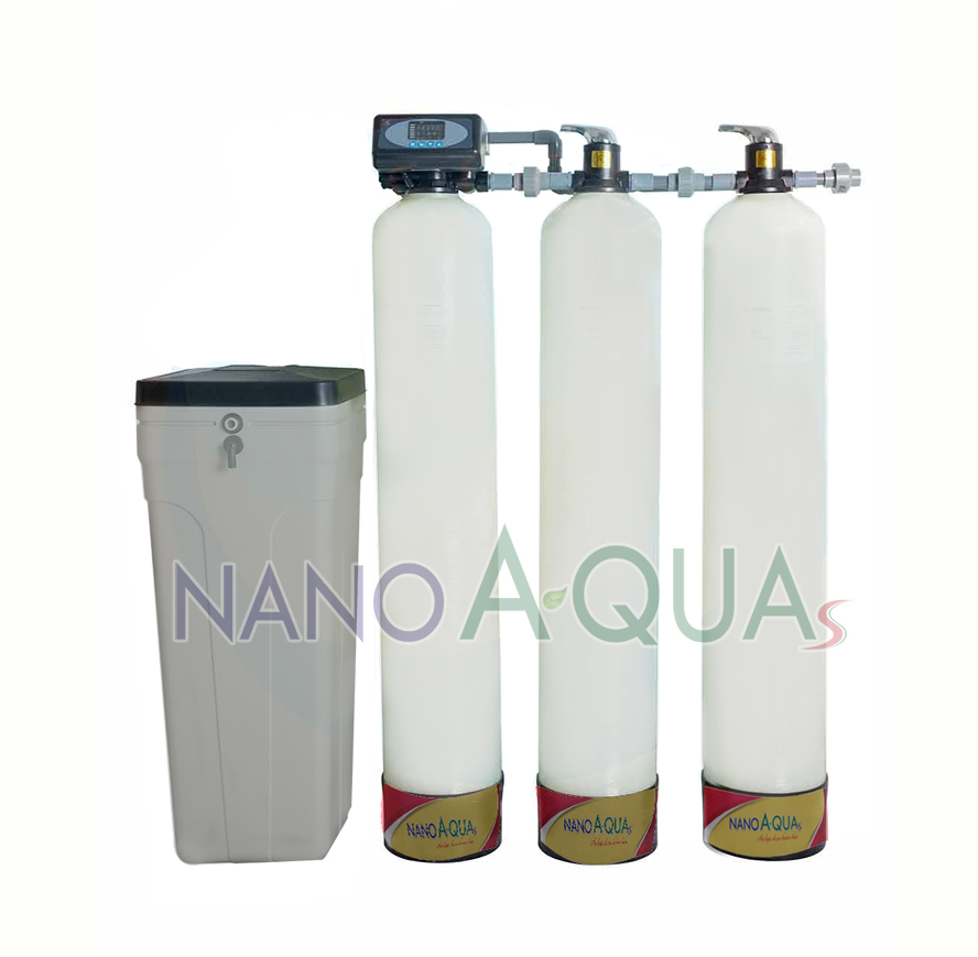 Hệ thống lọc tổng công suất lọc 5m³/h cột composite van hỗn hợp