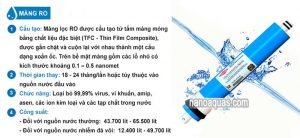 Màng lọc RO trái tim của máy lọc nước