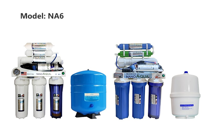 Máy lọc nước NanoAquas 6 lõi không tủ