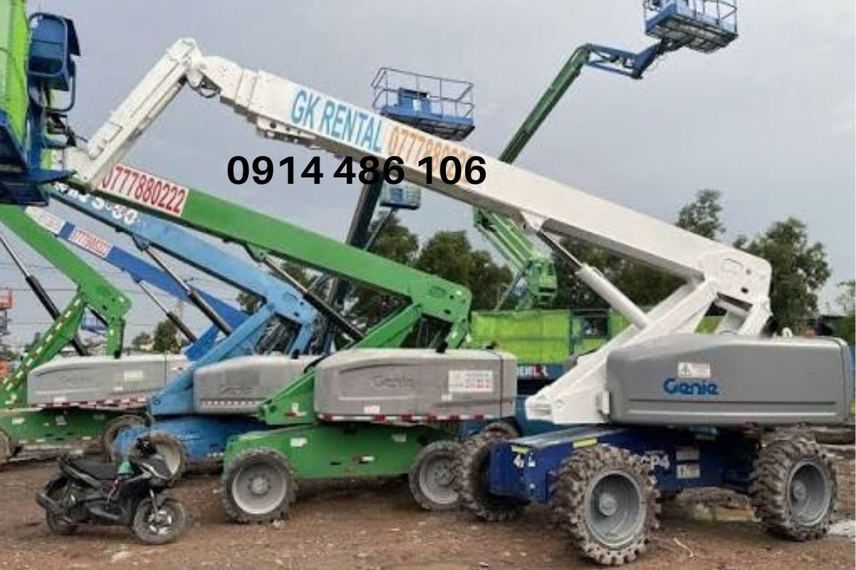 Thuê Boom Lift Lương Tài Bắc Ninh – Xe Cắt Kéo, Có Người Lái